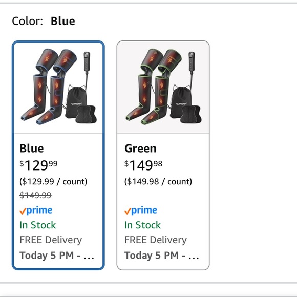 NEW QUINEAR ELECTRONIC AIR LEG COMPRESSION LEG MASSAGER WITH HEAT - Picture 7 of 13